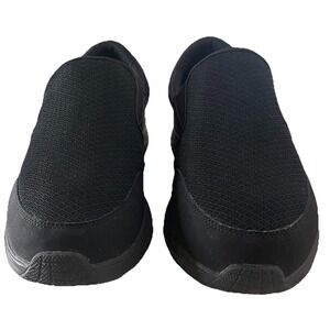 Skechers Men's Blk Slip On Shoes Size 10 Wide Comfort Casual Memory Foam232017WW